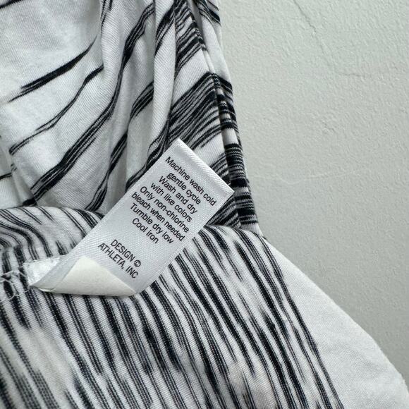 ATHLETA Comeback Striped Ombre Space Dye Ruched Knit Midi Dress Size XS - Picture 7 of 11